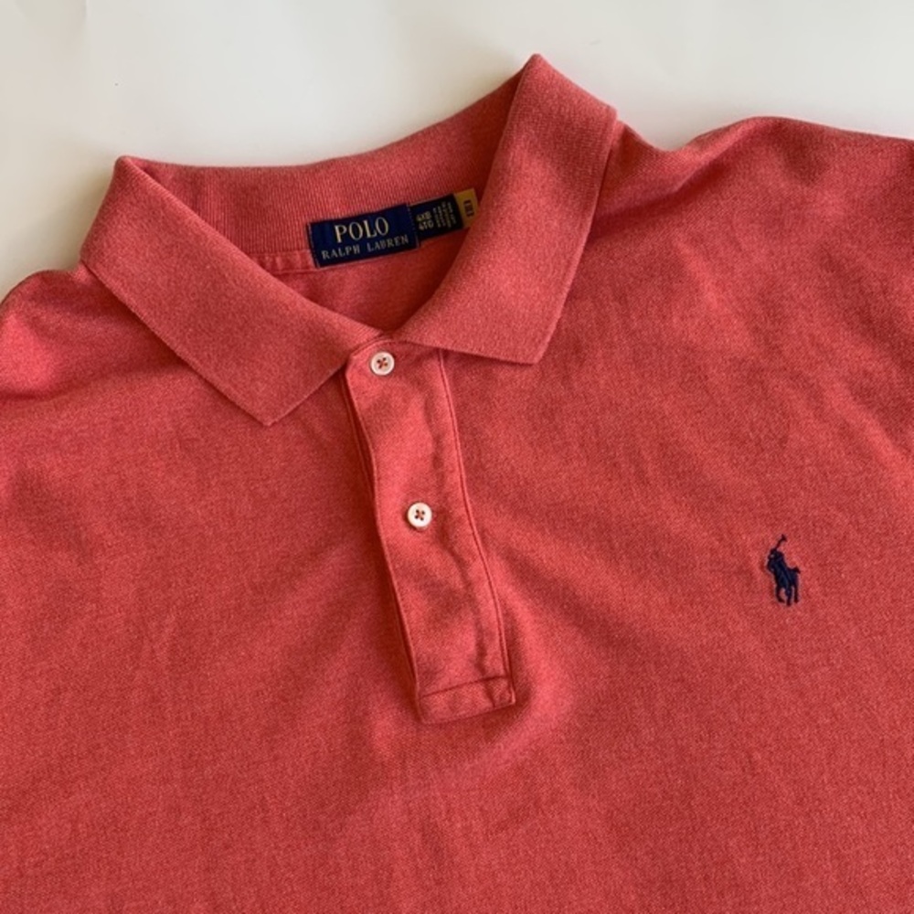 Polo Ralph‎ Lauren Pique Pink Short Sleeve Short Sleeve Golf Shirt Mens Size 4XB